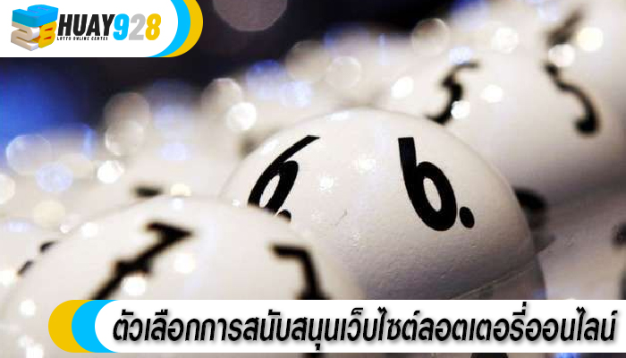 ตัวเลือกการสนับสนุนเว็บไซต์ลอตเตอรี่ออนไลน์